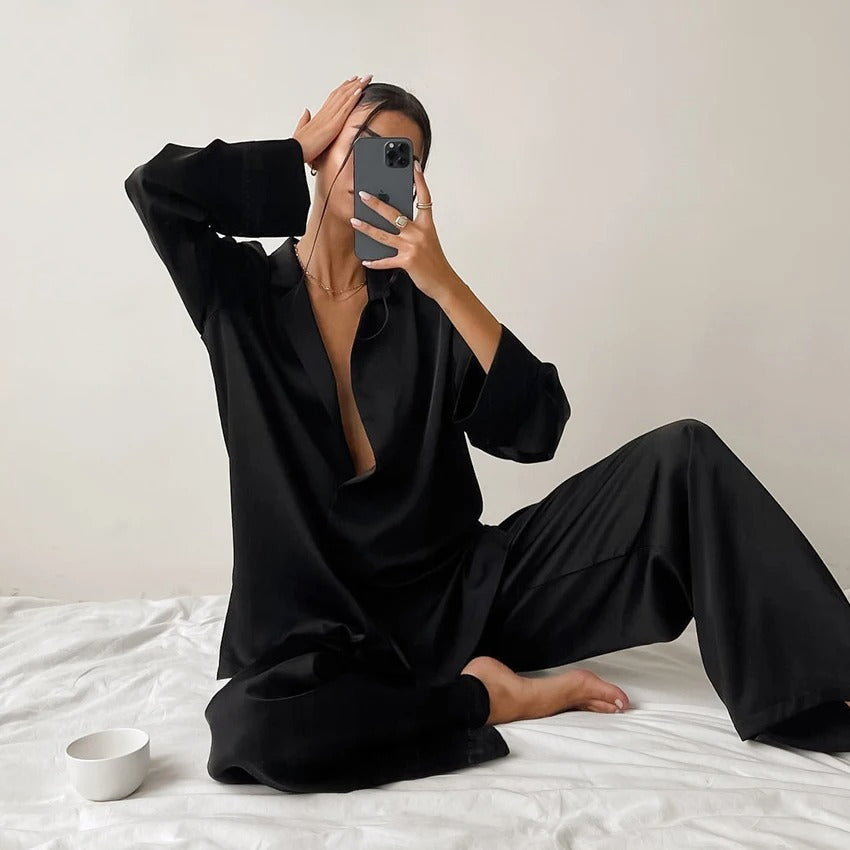 Lily - Satin-zuknöpfen-Set