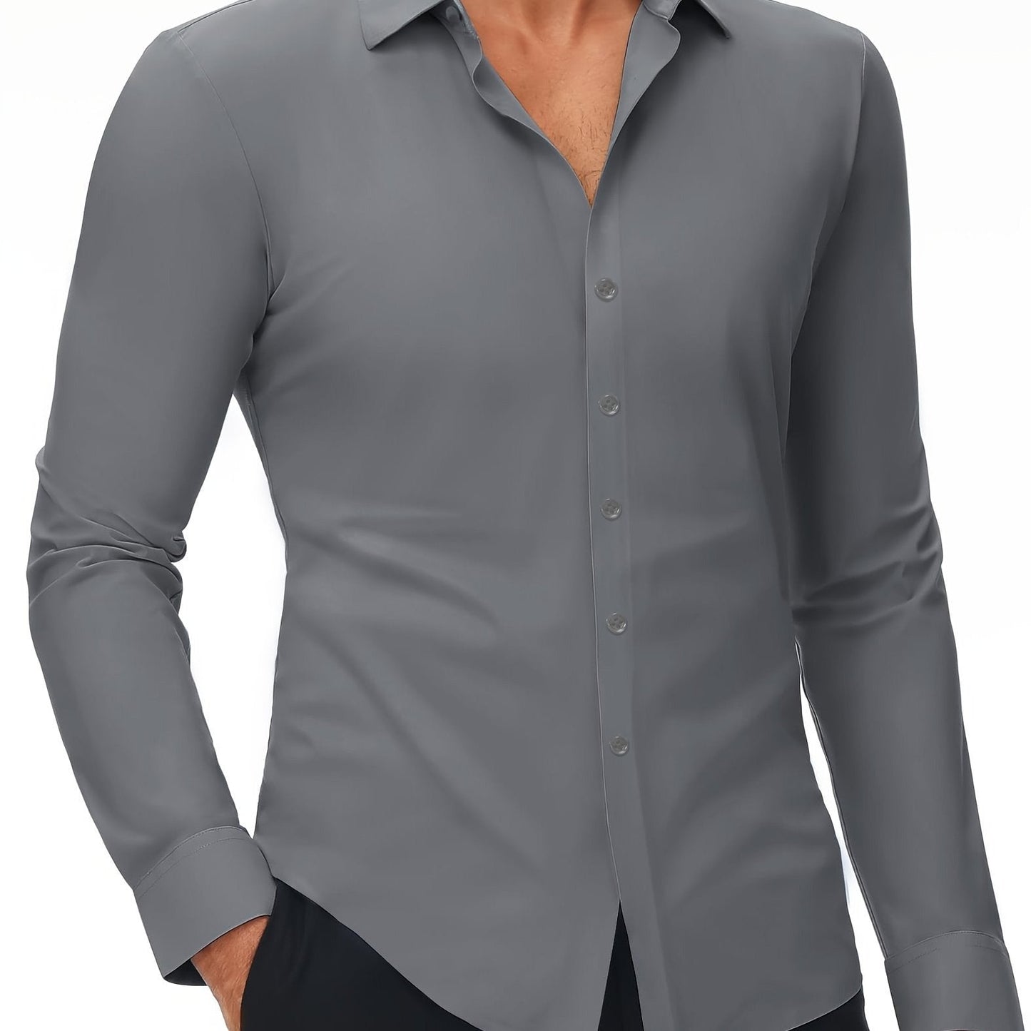 Daan - Männer schlank Passform Hemd Stretch Komfort von Casual bis Business look