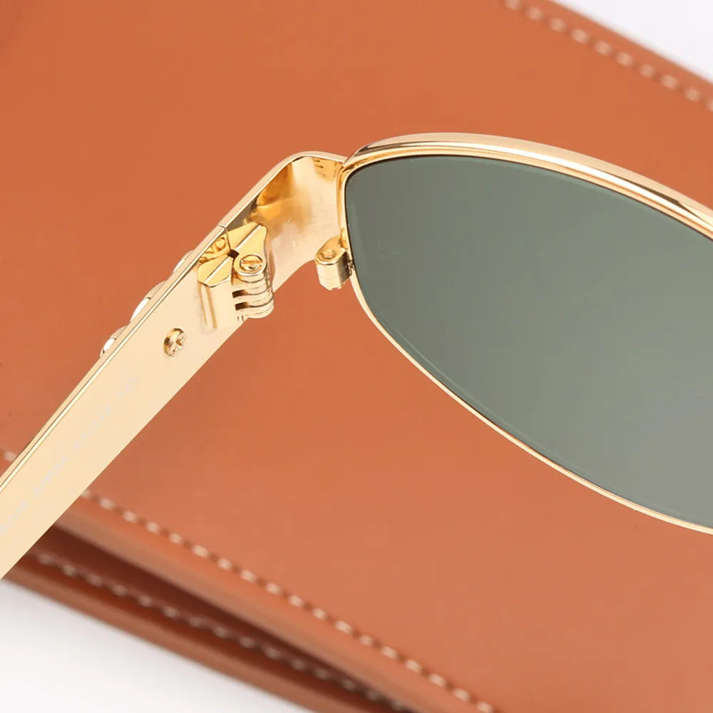Emma - Runde schwarze Sonnenbrille