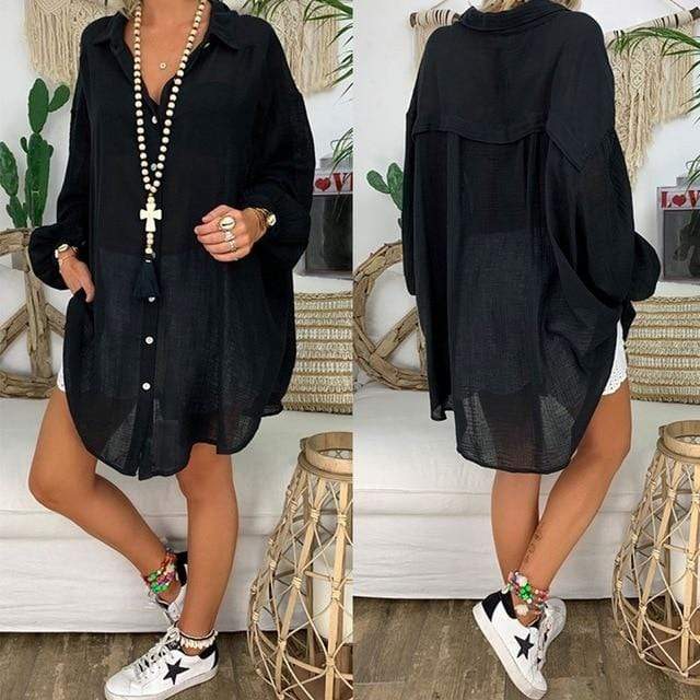 Hannah - Friedens Plus-Size Übergröße Hemd