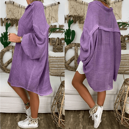 Hannah - Friedens Plus-Size Übergröße Hemd
