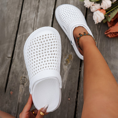 Jasmine - Modische, bequeme, orthopädische EVA-Clogs mit dicker Sohle und atmungsaktiven Löchern