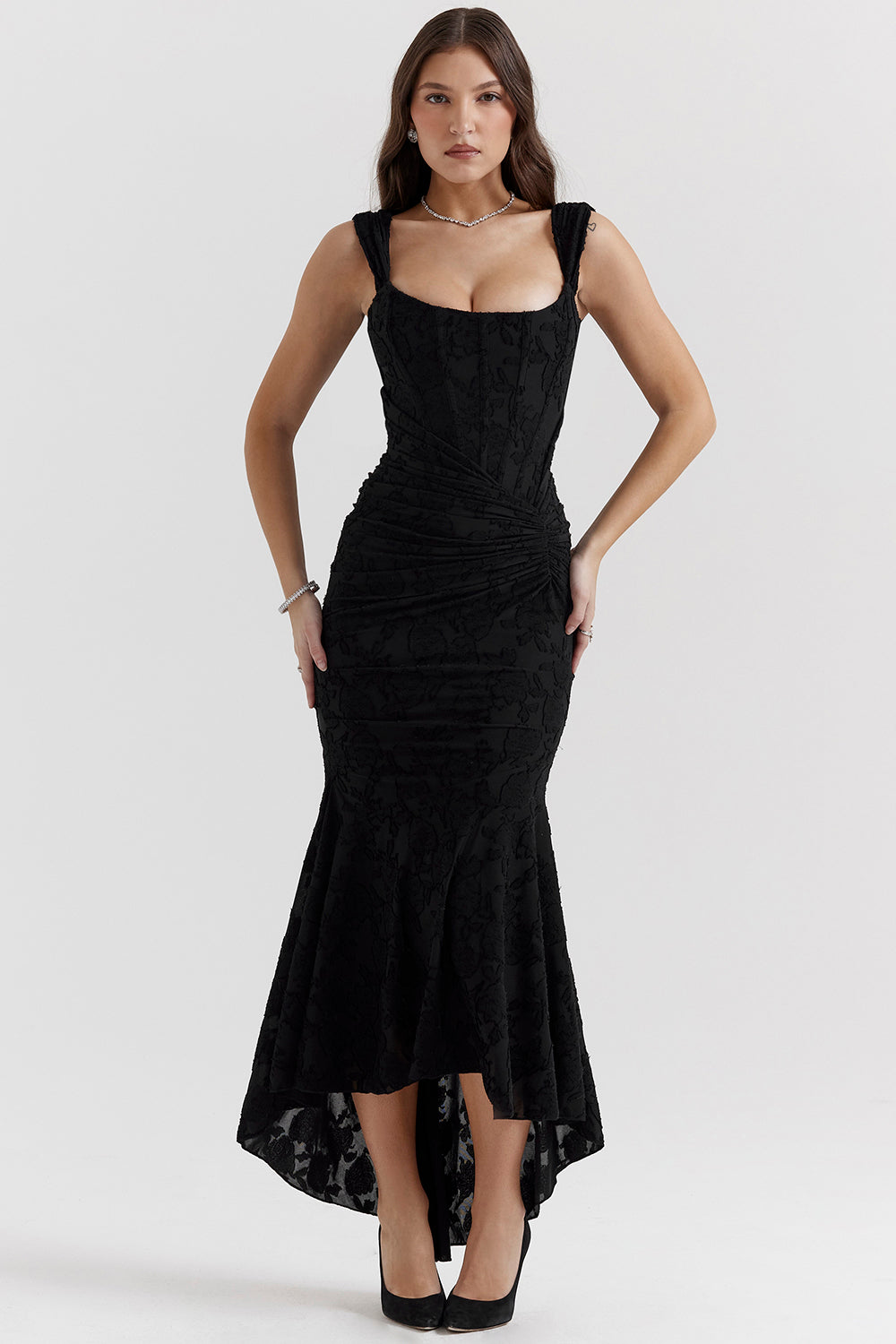 Mylah - Texturiertes Maxikleid