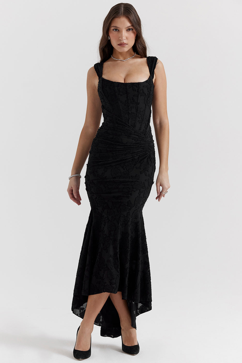 Mylah - Texturiertes Maxikleid