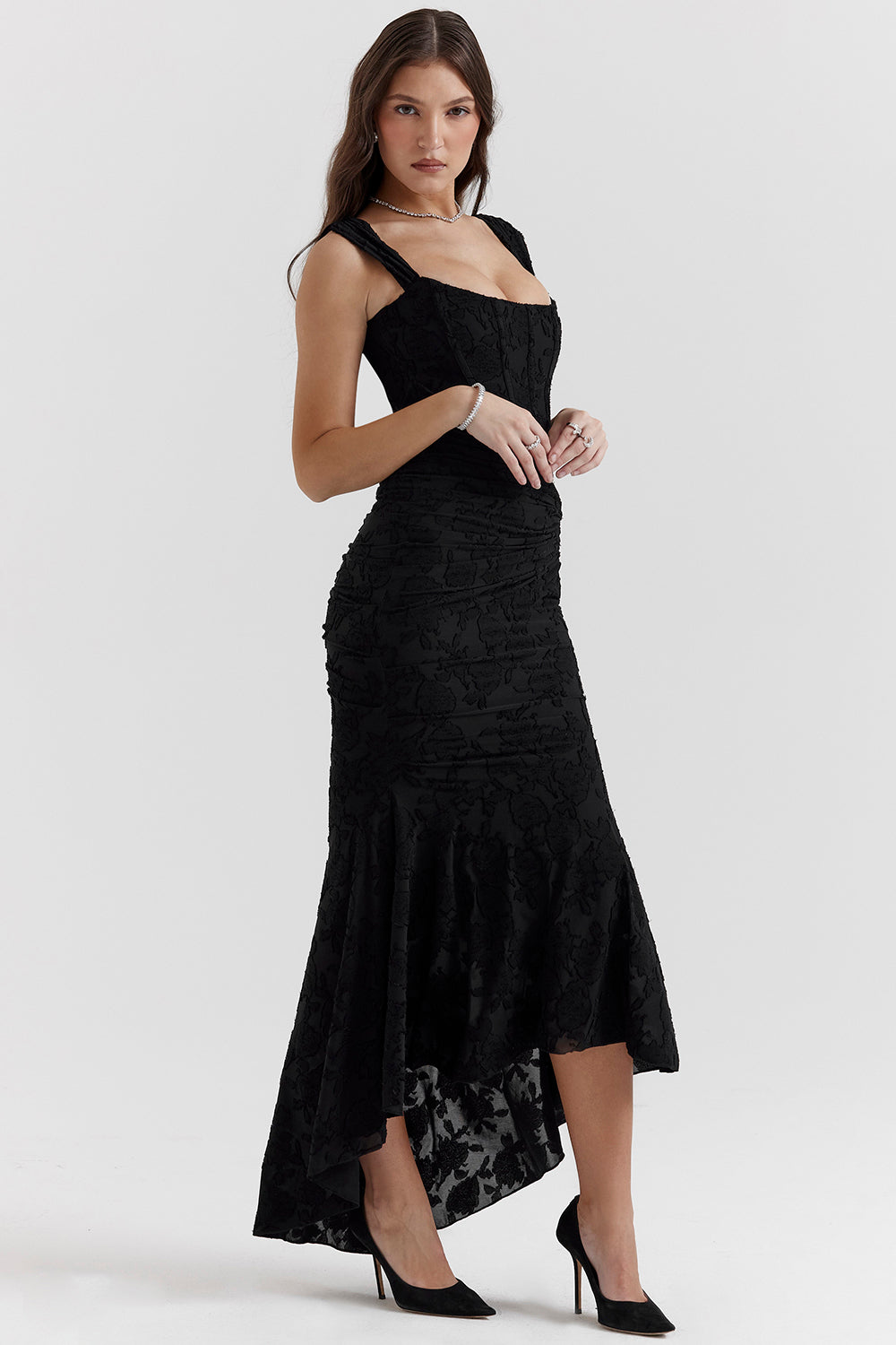 Mylah - Texturiertes Maxikleid