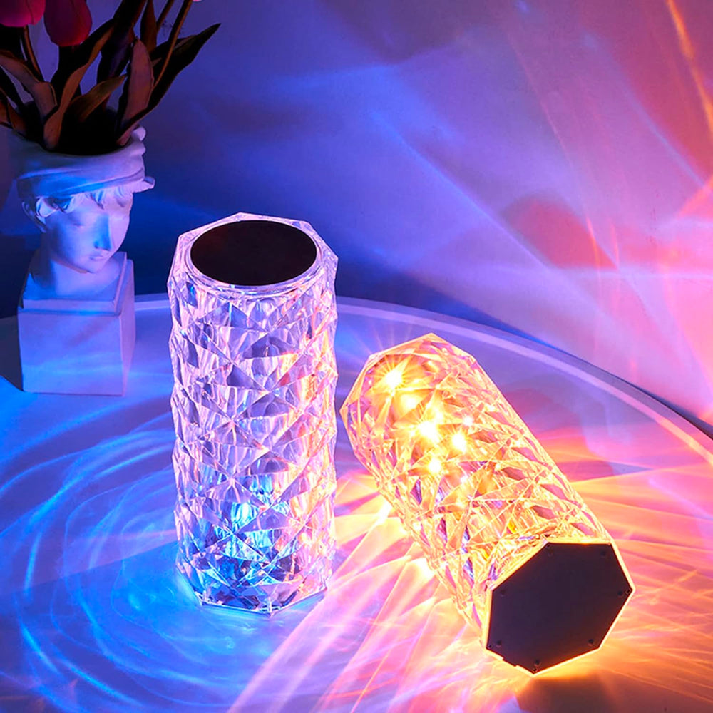 Wunderschöne kabellose Kristalllampe mit 16 Farben und Touch