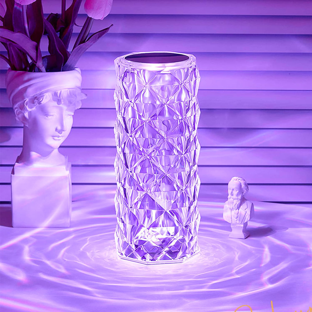 Wunderschöne kabellose Kristalllampe mit 16 Farben und Touch