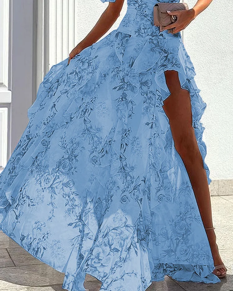 Ariana - elegant ein Schulter Druck Kleid
