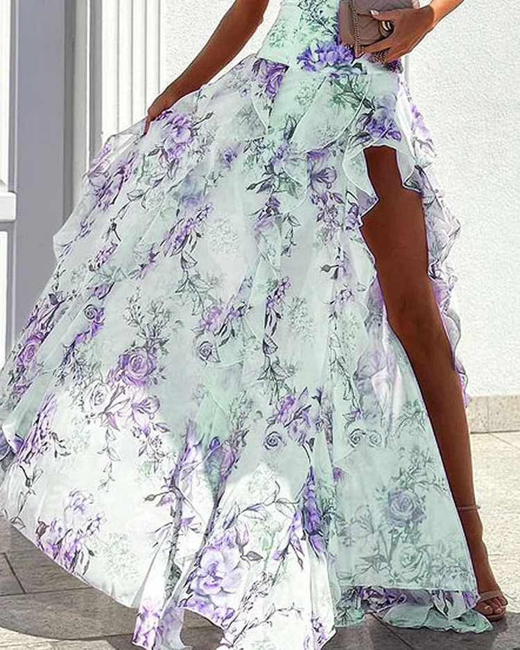 Ariana - elegant ein Schulter Druck Kleid