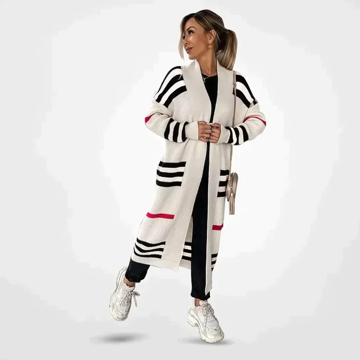 Chloe - lässige lange Strickjacke