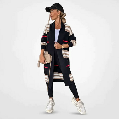 Chloe - lässige lange Strickjacke