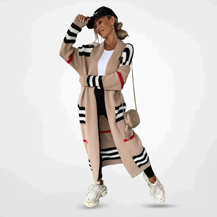 Chloe - lässige lange Strickjacke