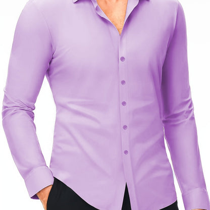 Daan - Männer schlank Passform Hemd Stretch Komfort von Casual bis Business look