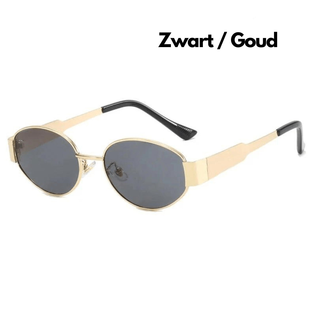 Emma - Runde schwarze Sonnenbrille