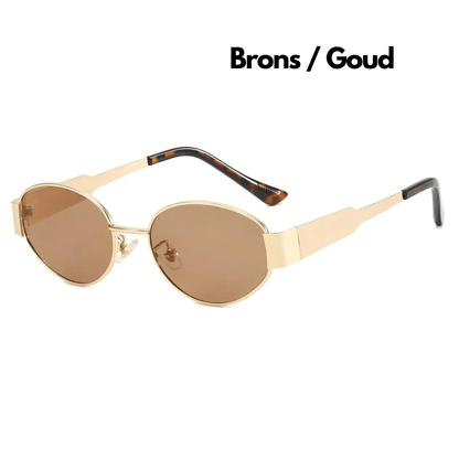 Emma - Runde schwarze Sonnenbrille