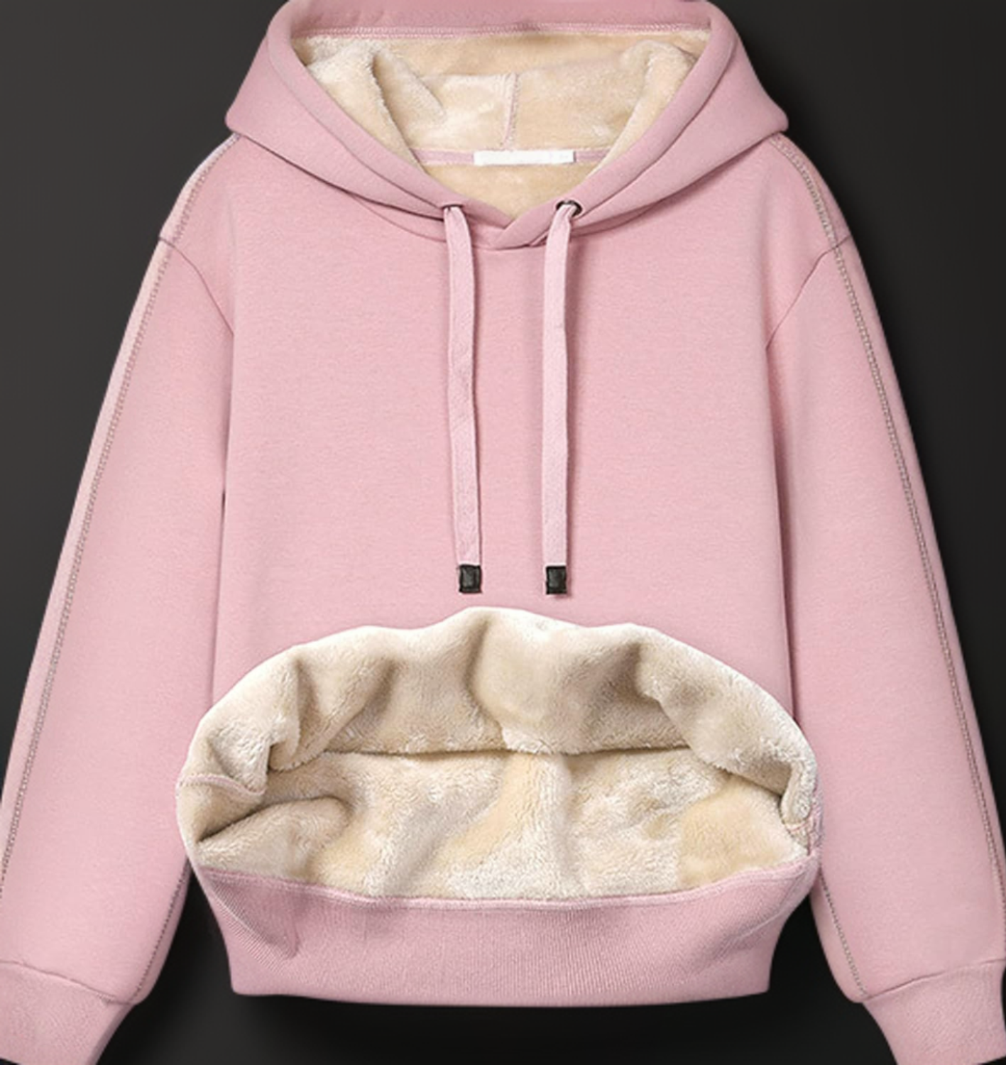Dashina - Warmes Damen-Sweatshirt mit Sherpa-Fleece