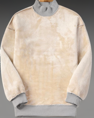 Dashina - Warmes Damen-Sweatshirt mit Sherpa-Fleece