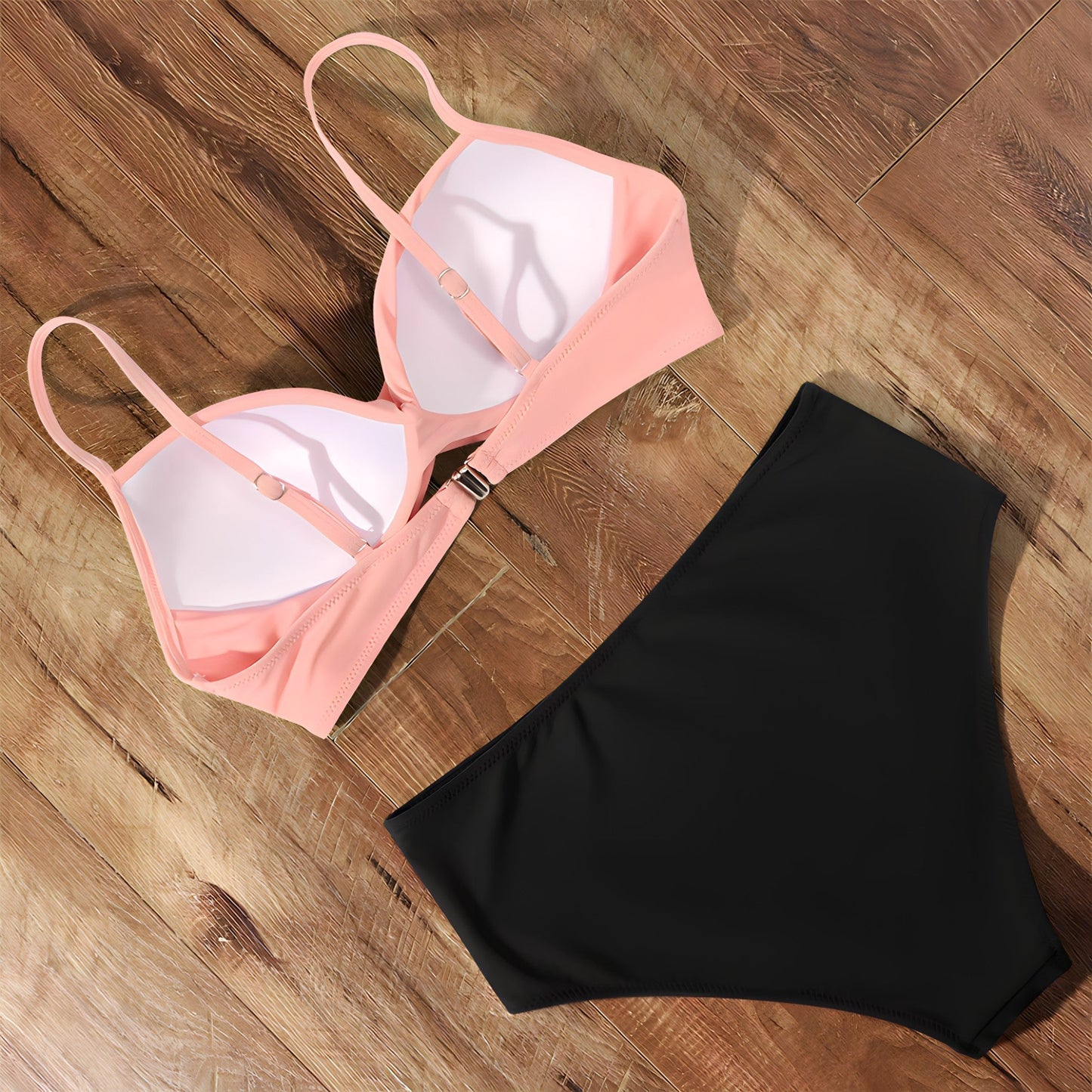 Avery - grüner schicker Bikini mit hoher Taille