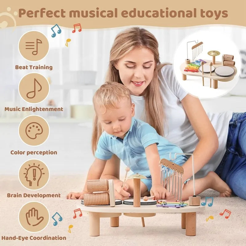 Kinder - Musik Trommel Xylophon Klavierstation