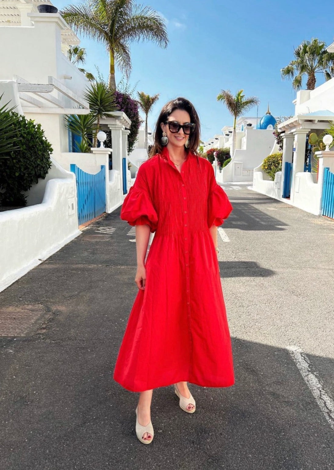 Delphine - bequemes Kleid mit kurzen Ärmeln