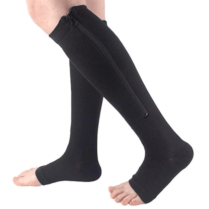 Selene - ortho Kompressions Socken Stützstrümpfe mit Reißverschluss