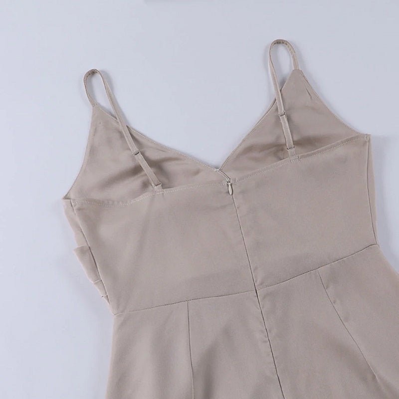 Ceri - Eleganter V-Ausschnitt Bodycon Maxi Jurk - Gracieus Lang Glamour