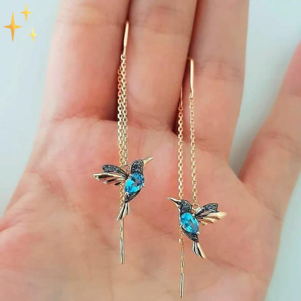 Mirabella Shopping 200000168 Mirabella™ Kolibri-Ohrringe | Originell und schön neben dem Gesicht