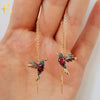 Mirabella Shopping 200000168 Mirabella™ Kolibri-Ohrringe | Originell und schön neben dem Gesicht