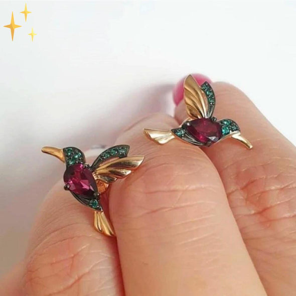 Mirabella Shopping 200000168 Mirabella™ Kolibri-Ohrringe | Originell und schön neben dem Gesicht