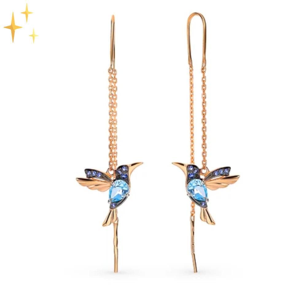 Mirabella Shopping 200000168 Mirabella™ Kolibri-Ohrringe | Originell und schön neben dem Gesicht