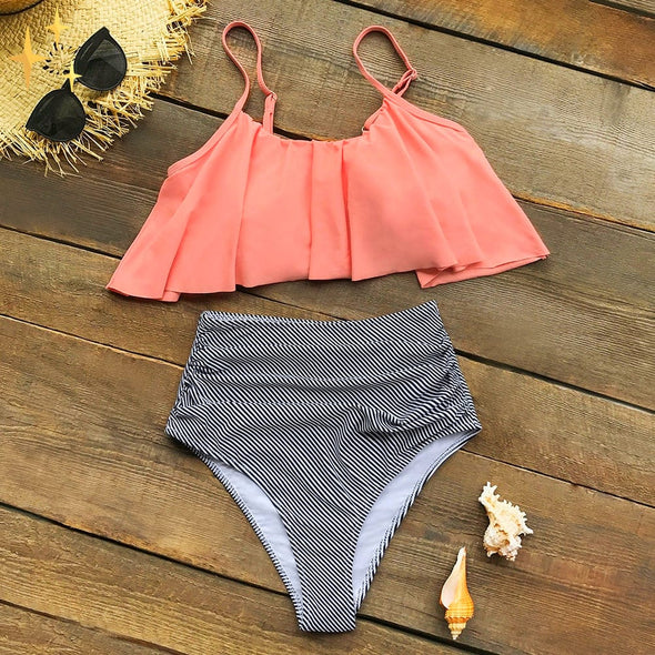 Mirabella Shopping 200000600 Mirabella™ Carmen Bikini mit höher Taille Unterteil + Oberteil | Der bequemste und schönste Bikini des Jahres