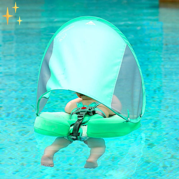 Mirabella Shopping 200002073 PRO MamboBaby™ 100% sicherer BabyFloat™ | Lassen Sie Ihr Baby gefahrlos das Wasser genießen | Vorübergehend Inkl. GRATIS Sonnenschirm im Wert von €30,-.