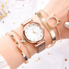 Mirabella Shopping 200363144 Rose Gold + 4 GRATIS Armbänder Rosé Gold Analog Quarzuhr Luxury Set + 4 GRATIS Armbänder | Stilvoll und glänzend durch die Feiertage