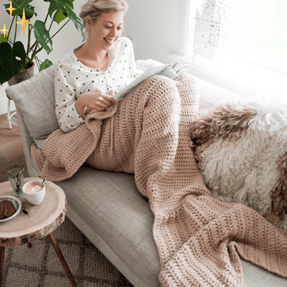 Mirabella Shopping Bruin MermaidLife™ Zeemeerminnen Staart Als Deken | Heerlijk Verwarmd En Gezellig Samen Genieten