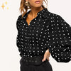 Mirabella Shopping DE 200000346 65% RABATT / Schwarz - AUSVERKAUFT / S Mirabella™ Jill Polkadot Blouse | Fühlen Sie sich stilvoll, originell und selbstbewusst