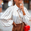Mirabella Shopping DE 200000346 65% RABATT / Weiß / S Mirabella™ Jill Polkadot Blouse | Fühlen Sie sich stilvoll, originell und selbstbewusst