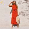 Mirabella Shopping DE 200000347 Rot / S Mirabella™ Ella Halter Kleid | Fühlen Sie sich in der Sonne am besten und hübschesten