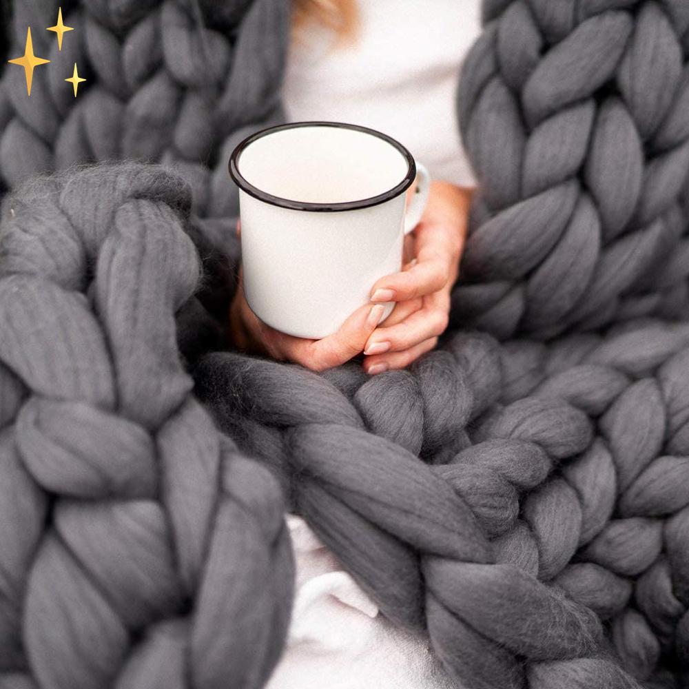 Mirabella Shopping DE 200001531 Dunkelgrau - AUSVERKAUFT 1000 grams WinterWarmWool™ DIY Knitting Set | Das kreativste Projekt für Zuhause