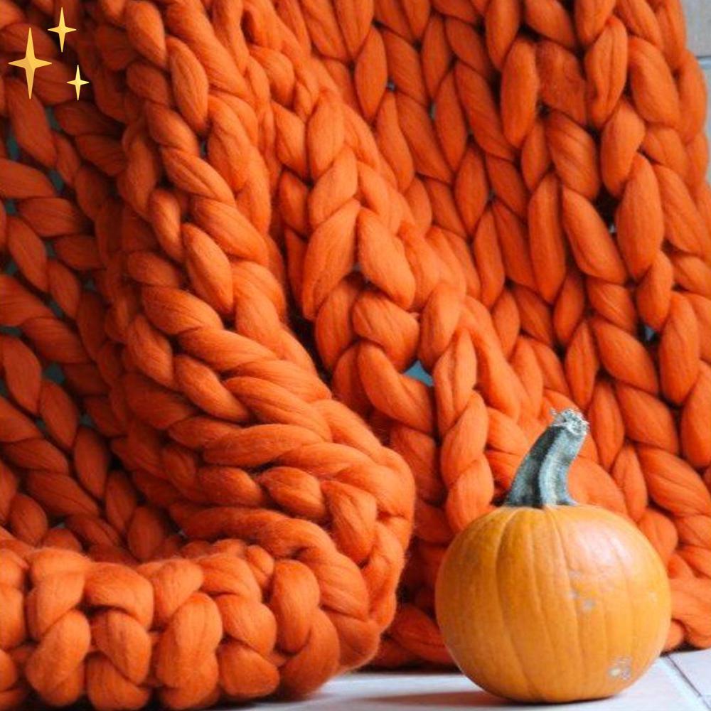 Mirabella Shopping DE 200001531 Orange - AUSVERKAUFT 1000 grams WinterWarmWool™ DIY Knitting Set | Das kreativste Projekt für Zuhause