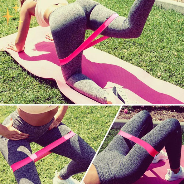 Mirabella Shopping DE 200001973 Kompletter Satz von 5 Reifen (3 GRATIS!) Powerful Pink™ Resistance Bands | Fit und gesund bleiben im Wohnzimmer