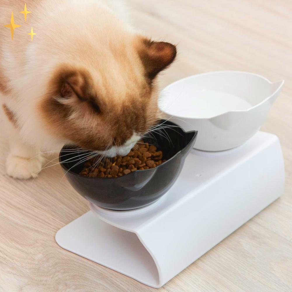 Mirabella Shopping DE 200003694 Schwarz + Weiß PETDesign™ Orthopädische Katzenfütterung | Das bestbewährte Design für die Gesundheit Ihrer Katze