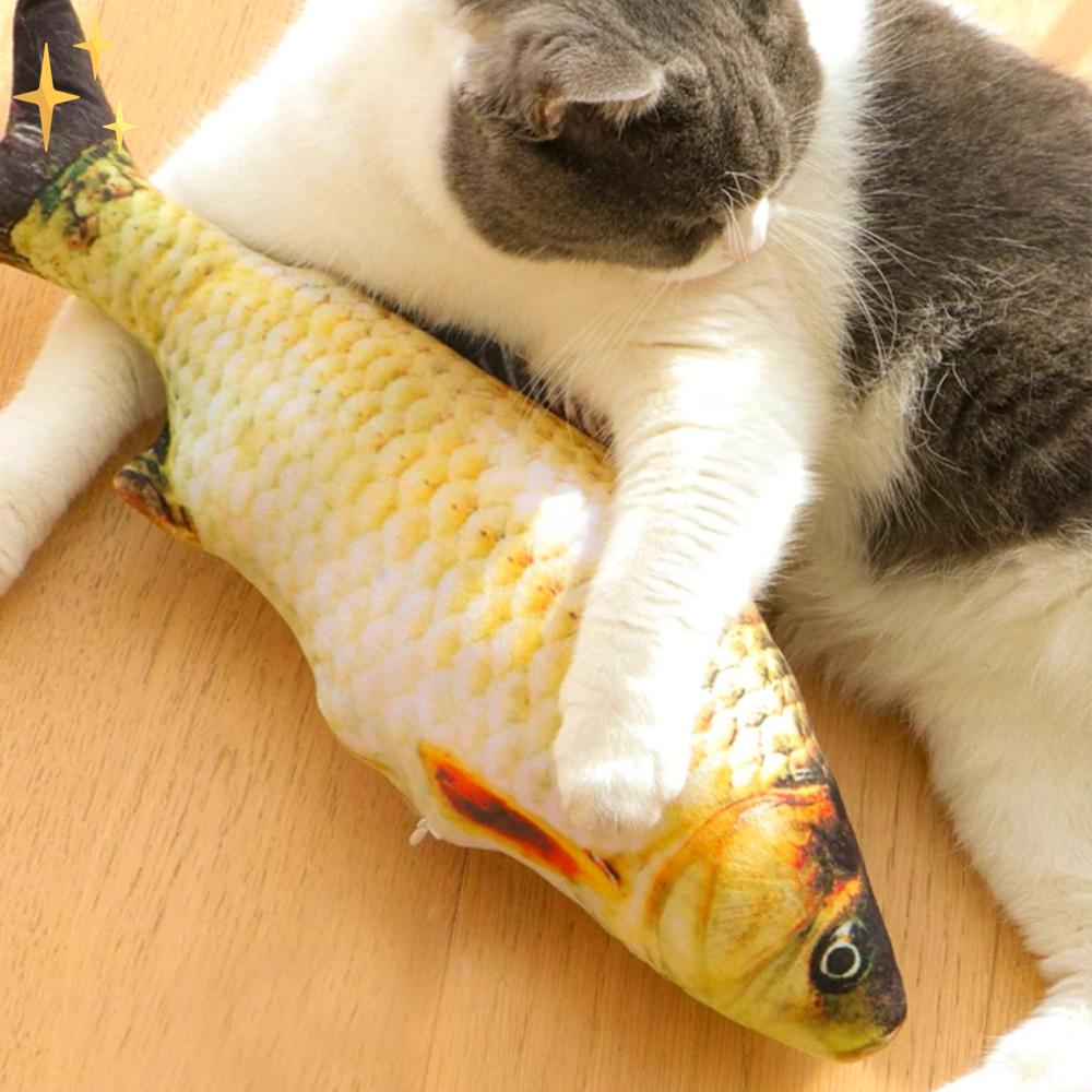 Mirabella Shopping DE 200003701 Graskarpfen LovingCats™ Bewegliche Spielzeugfische | Die beste Lösung, um Ihre Katze fit und gesund zu halten