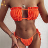 Mirabella Shopping DE 200004279 50% RABATT / Orange - AUSVERKAUFT / S Mirabella™ Shelly Strapless Shells Bikini | Heben Sie sich mit dem originellsten Bikini am Strand ab