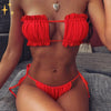 Mirabella Shopping DE 200004279 50% RABATT / Rot / S Mirabella™ Shelly Strapless Shells Bikini | Heben Sie sich mit dem originellsten Bikini am Strand ab