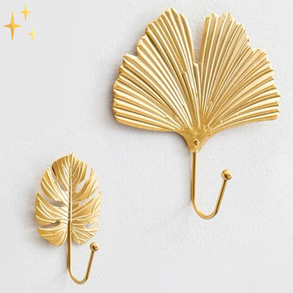 Mirabella Shopping DE 200377144 2 + 2 GRATIS (4 verschiedene wie auf dem Bild) HomeGoods™ Goldene Muscheln Wandaufhänger | Das schönste Wohnaccessoire | 2 + 2 GRATIS