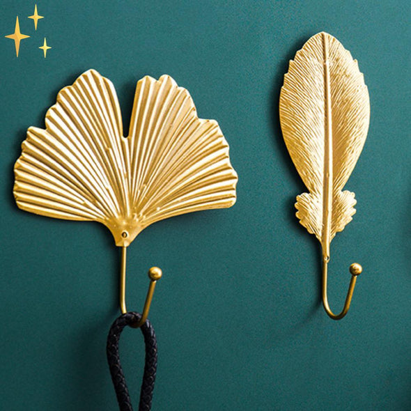 Mirabella Shopping DE 200377144 2 + 2 GRATIS (4 verschiedene wie auf dem Bild) HomeGoods™ Goldene Muscheln Wandaufhänger | Das schönste Wohnaccessoire | 2 + 2 GRATIS