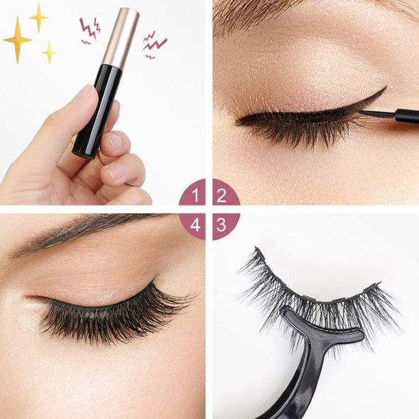 Mirabella Shopping DE 201222921 LashNetic™ Magnetic Eyelashes | Ein femininer, selbstbewusster Look ohne lästigen Kleber! Inkl. Eyeliner und Applikator | Vorübergehend: 2 + 2 GRATIS!