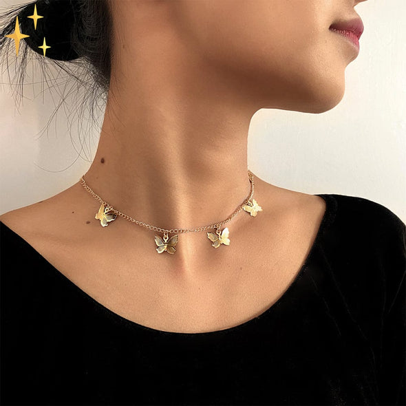 Mirabella Shopping DE 201235007 65% RABATT Sacha Fiente™ Frühling Schmetterlingshalskette | Das perfekte Accessoire für den Frühling