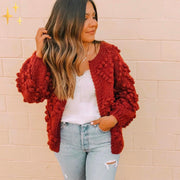 Mirabella Shopping DE 201236303 50% RABATT / Bordeau - AUSVERKAUFT Mirabella™ Valentina Wollen Vest | Die romantischste Strickjacke für diese Saison