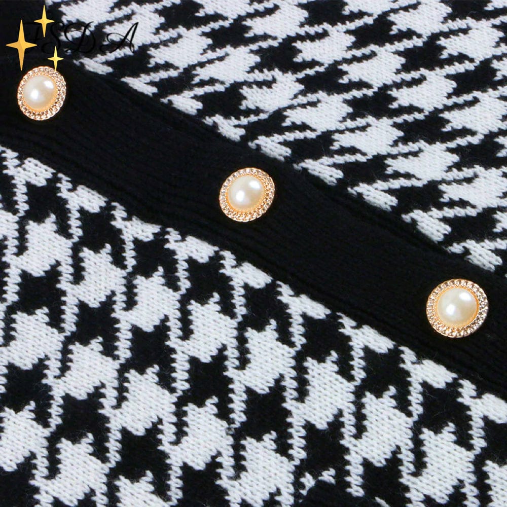 Mirabella Shopping DE 201236303 Mirabella™ Pascalle Houndstooth Cardigan | Schön warm und stilvoll, der perfekte Lagenlook